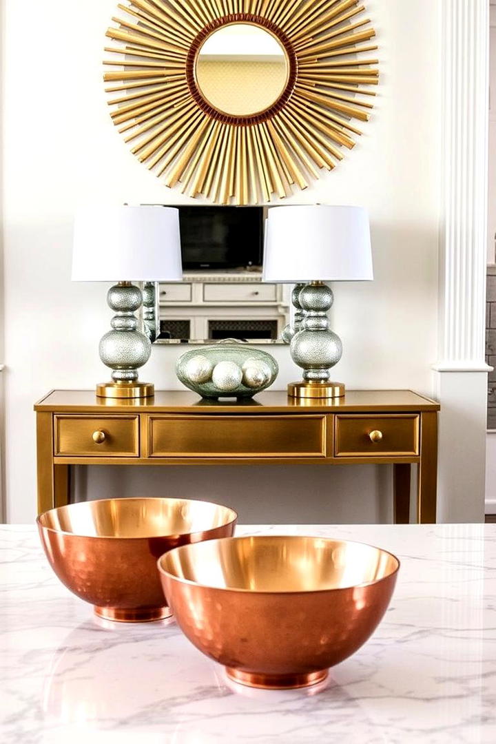 Modern Metallic Accents - 30 House Decor Ideas