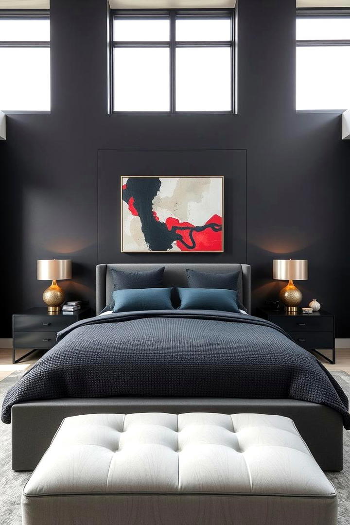 Modern Minimalism with a Twist - 30 Dark Grey Bedroom Ideas