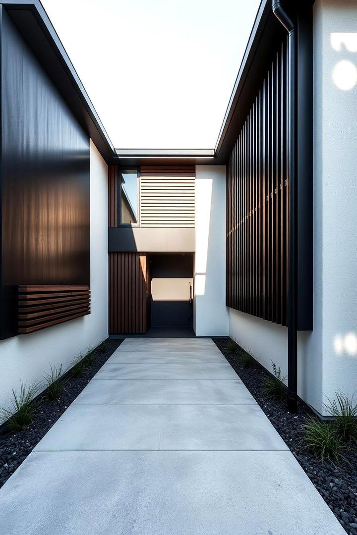 Modern Minimalist Appeal - 21 Black and White House Exterior Ideas