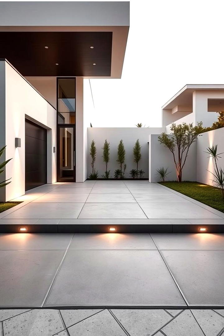 Modern Minimalist Approach - 30 driveway entrance ideas