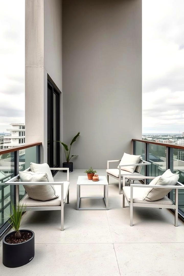 Modern Minimalist Balcony - 21 Balcony Ideas