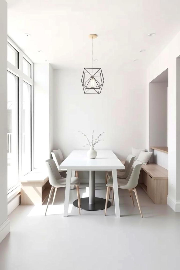 Modern Minimalist Breakfast Nook - 21 Breakfast Nook Ideas