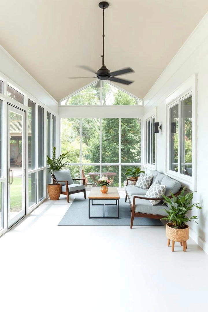 Modern Minimalist Design - 21 Screened-in Porch Ideas