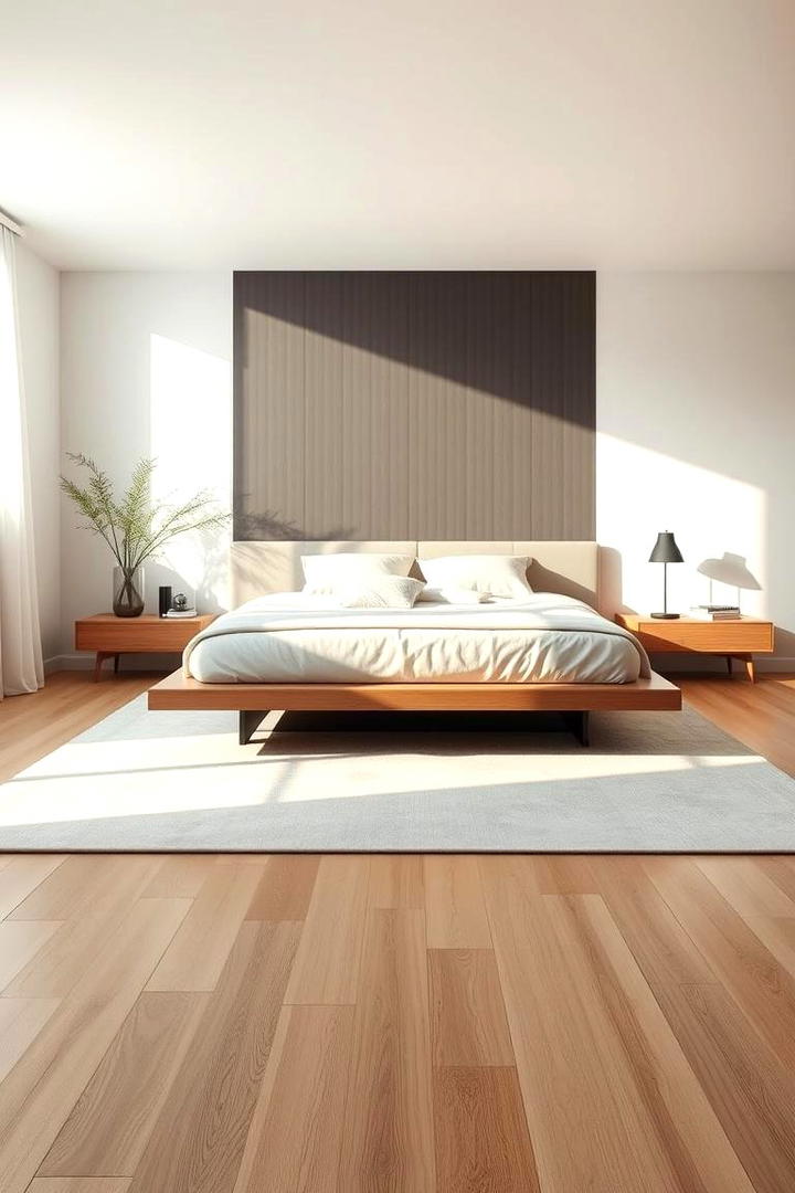 Modern Minimalist Design - 30 bedroom rug ideas