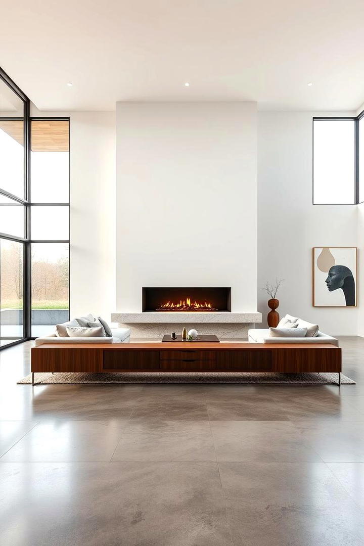 Modern Minimalist Elegance - 21 Fireplace Ideas