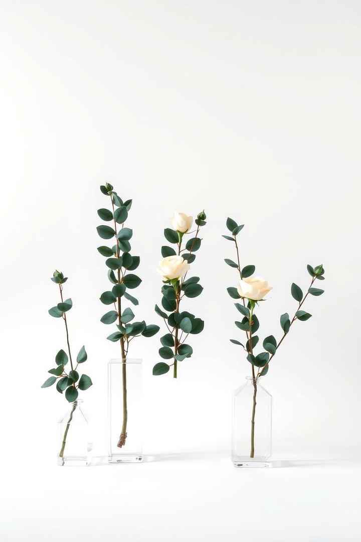 Modern Minimalist Eucalyptus - 30 Eucalyptus Wedding Centerpieces