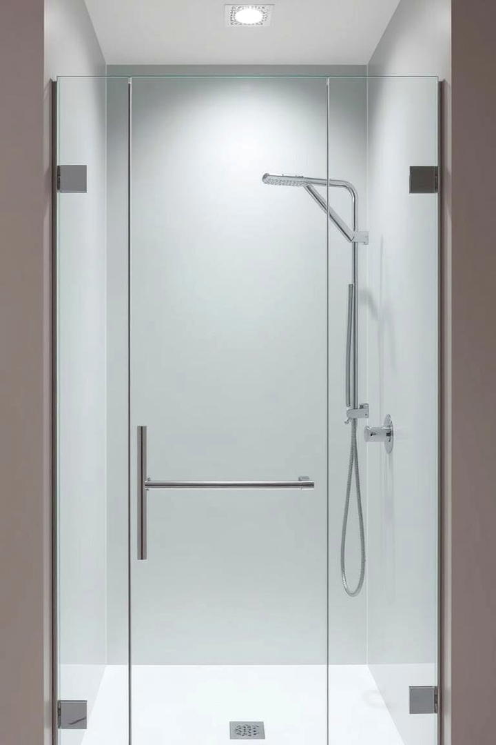 Modern Minimalist Partition - 30 Half-wall Shower Ideas