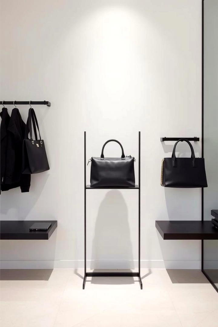 Modern Minimalist Purse Stand - 30 Purse Storage Ideas