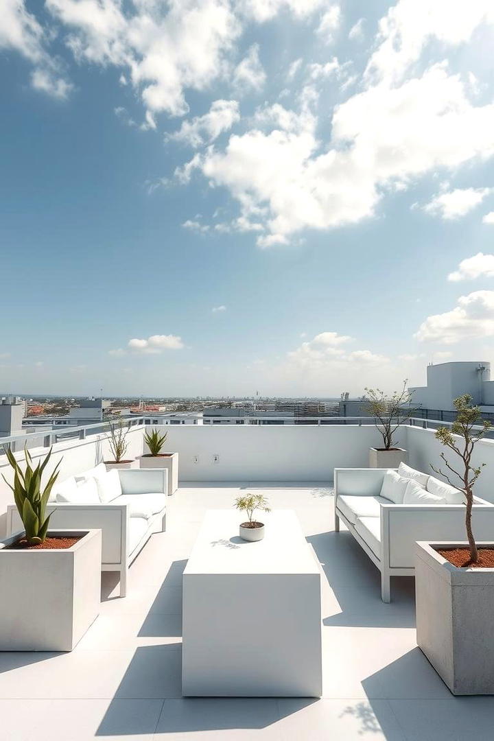 Modern Minimalist Retreat - 21 Rooftop Deck Ideas