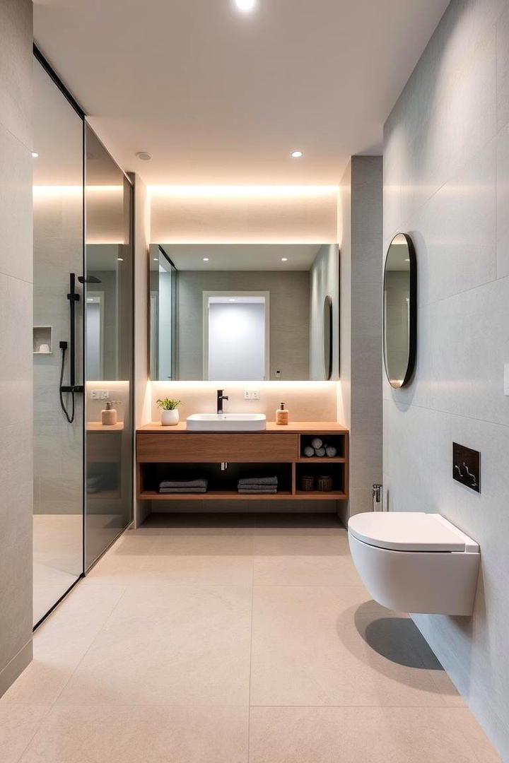 Modern Minimalist Retreat - 30 Ensuite Bathroom Ideas