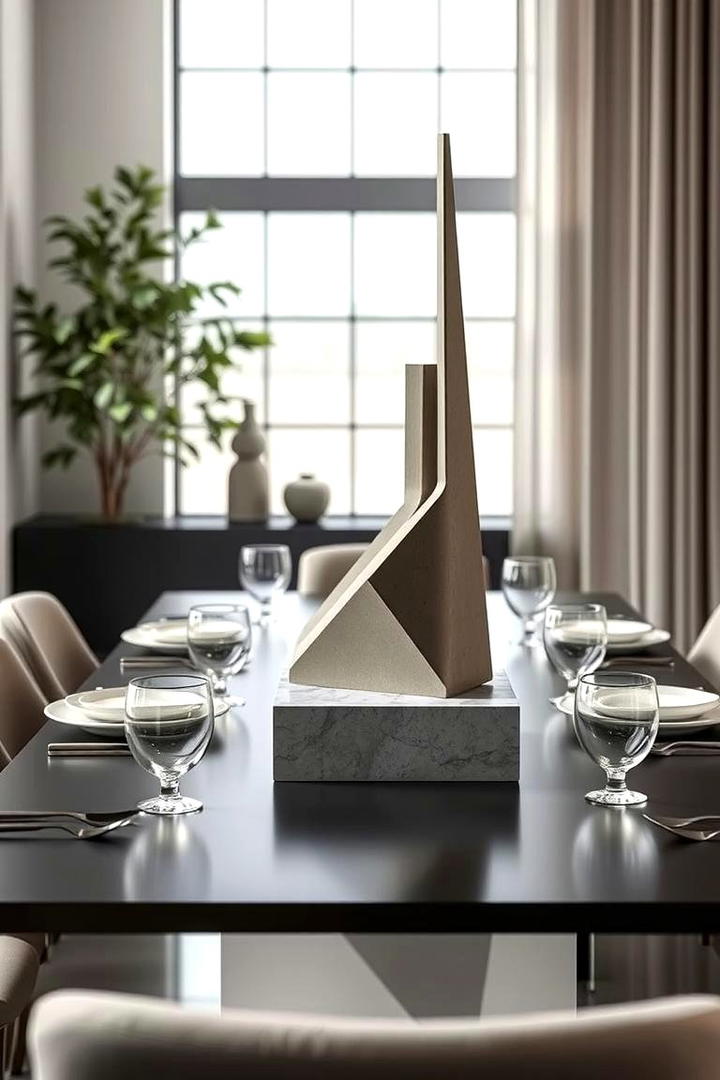 Modern Minimalist Sculpture - 21 Dining Table Centerpiece Ideas