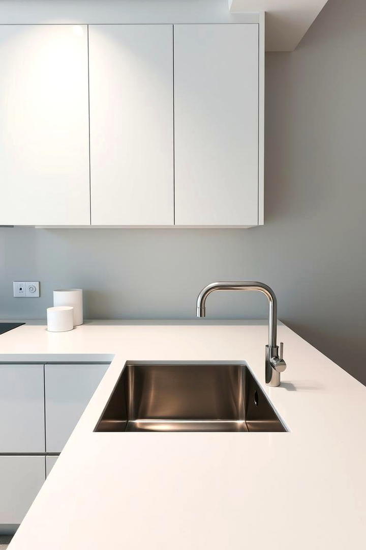 Modern Minimalist Sink Design - 30 Kitchen Sink Ideas