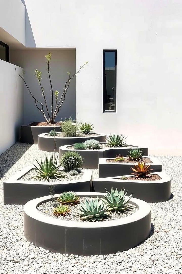 Modern Minimalist Spiral Garden - 30 Spiral Garden Design Ideas