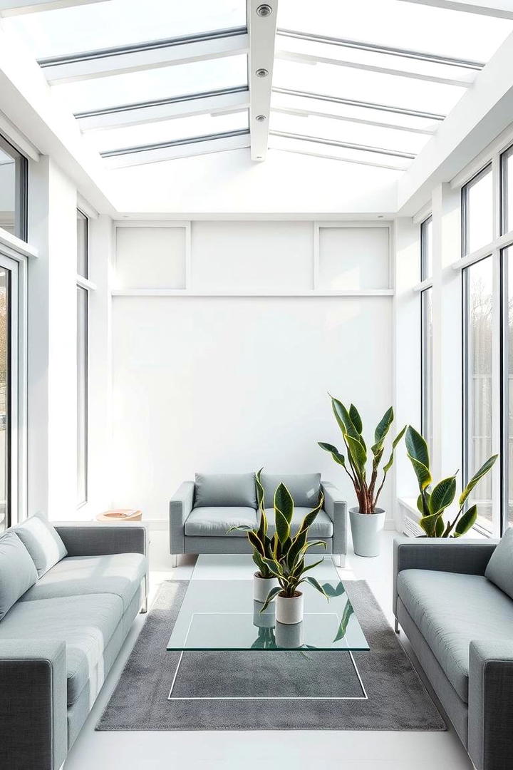 Modern Minimalist Sunroom - 21 Sunroom Ideas