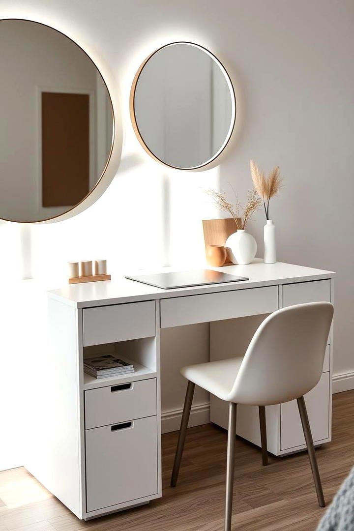 Modern Minimalist Vanity Setup - 30 Makeup Vanity Ideas