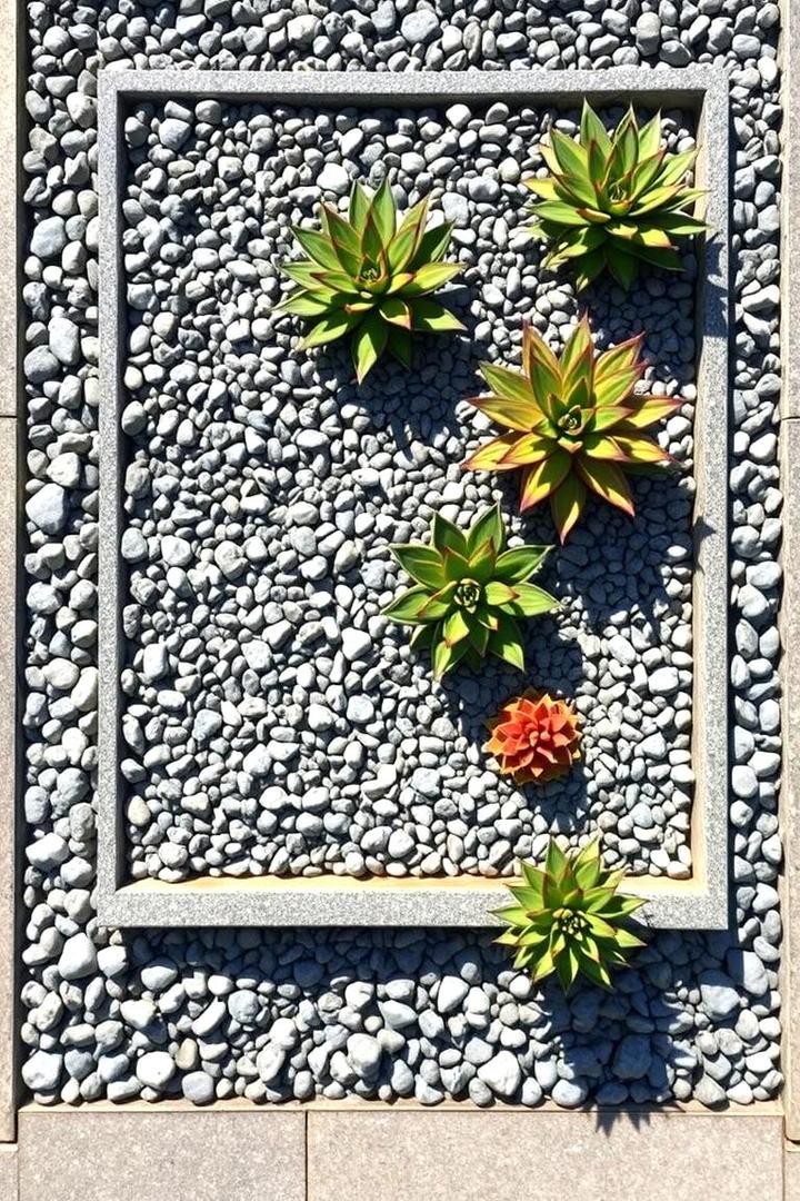 Modern Pebble Border - 30 Stone Garden Ideas