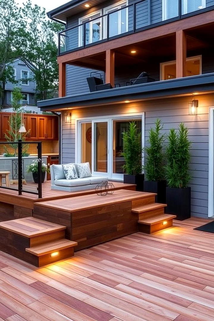 Modern Raised Decking - 21 Hardscape Ideas