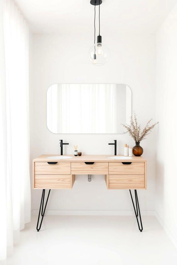 Modern Scandinavian Vanity - 30 Makeup Vanity Ideas