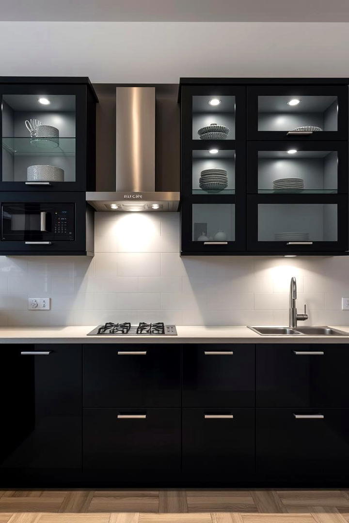 Modular Black Cabinet Systems - 30 Black Kitchen Cabinet Ideas