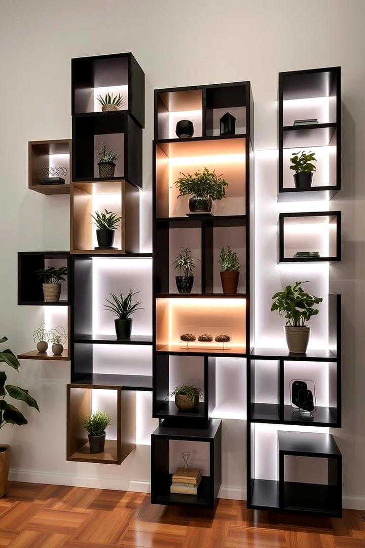 Modular Cubic Shelves - 30 Basement Furniture Ideas