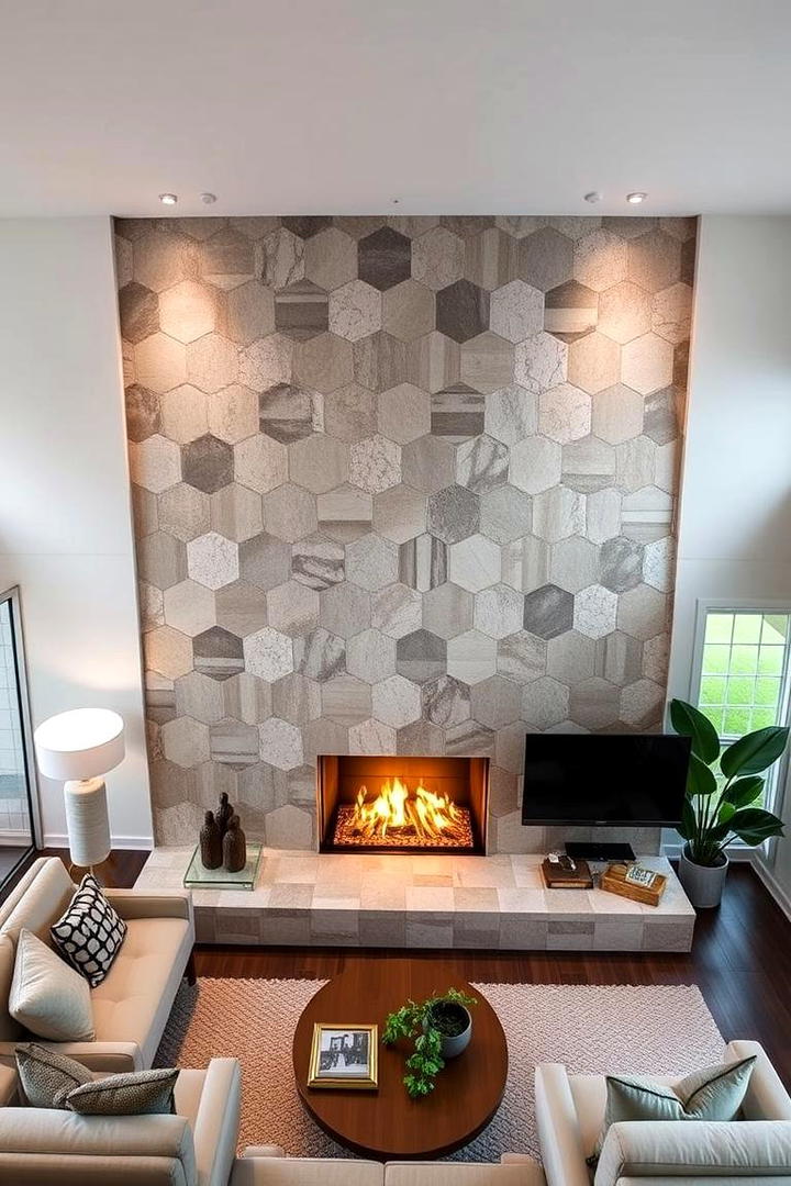 Modular Design Flexibility - 21 Stone Fireplace Ideas