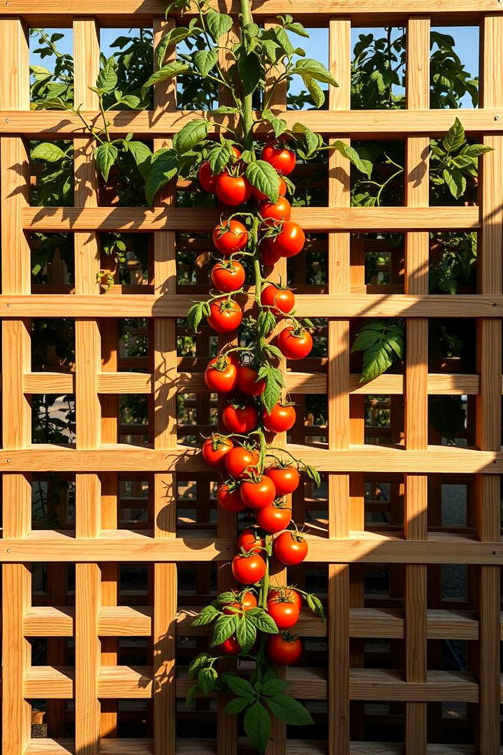 Modular Lattice Trellis - 30 Tomato Trellis Ideas