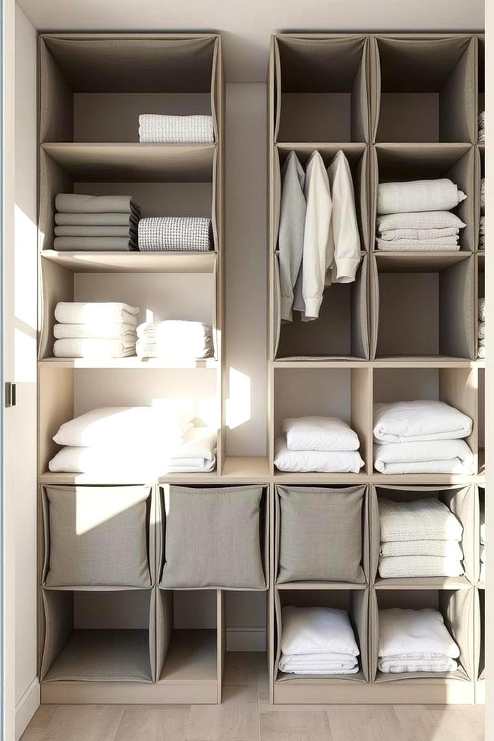 Modular Organizer Units - 30 Linen Closet Organization Ideas