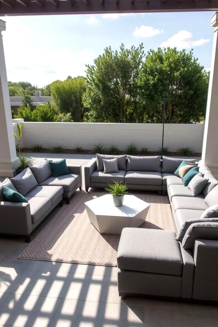 Modular Outdoor Lounge Set - 30 Modern Backyard Ideas