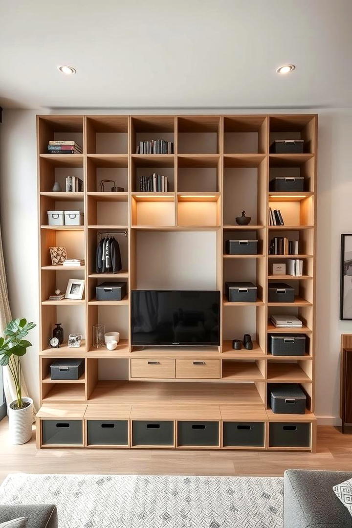 Modular Storage Units - 21 Living Room Toy Storage Ideas