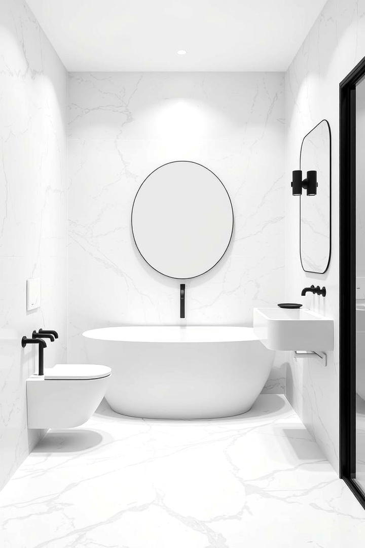 Monochromatic Color Schemes - 21 Modern Bathroom Decor Ideas