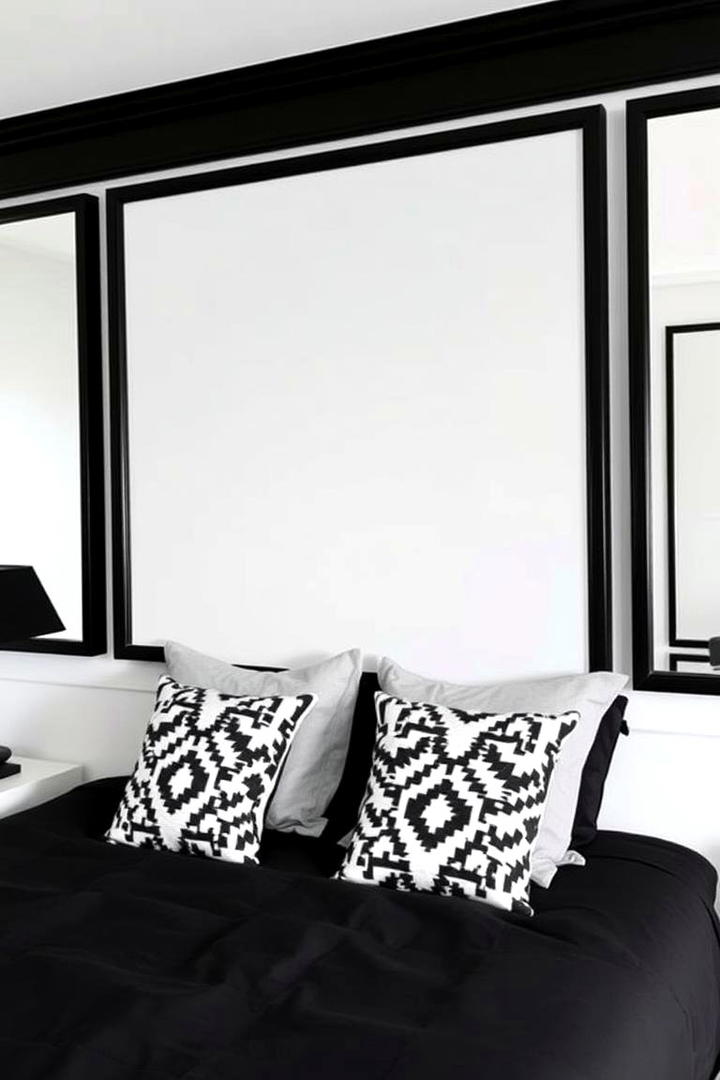 Monochrome Accent Details - 21 Minimalist Bedroom Ideas