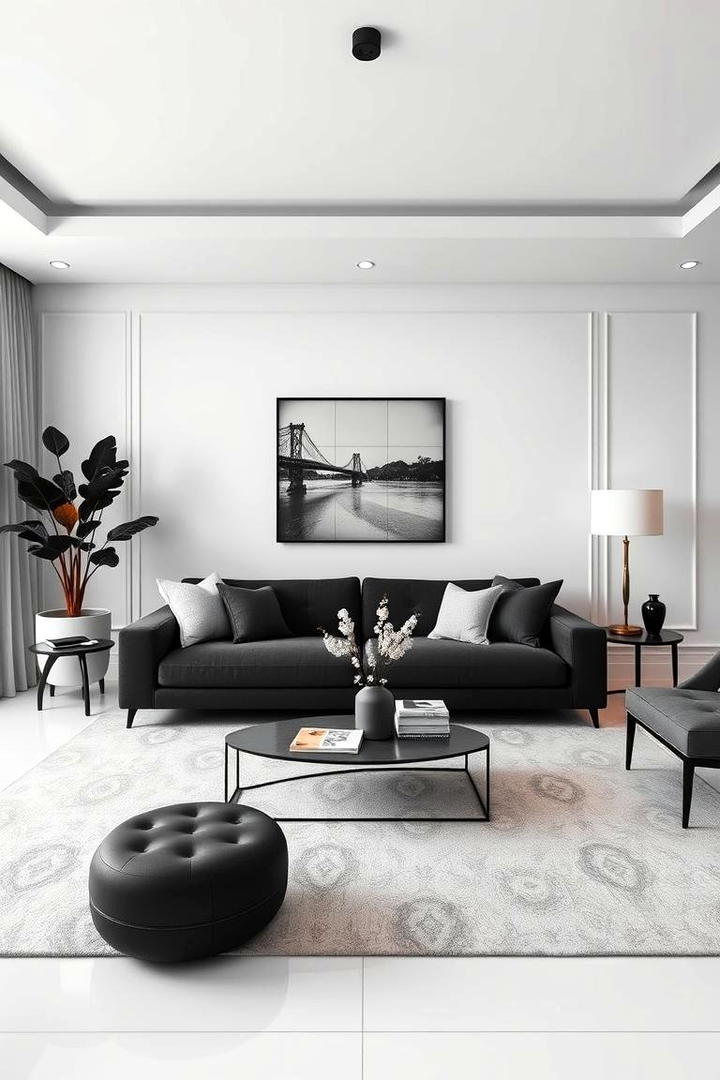 Monochrome Elegance - 21 Apartment Decorating Ideas