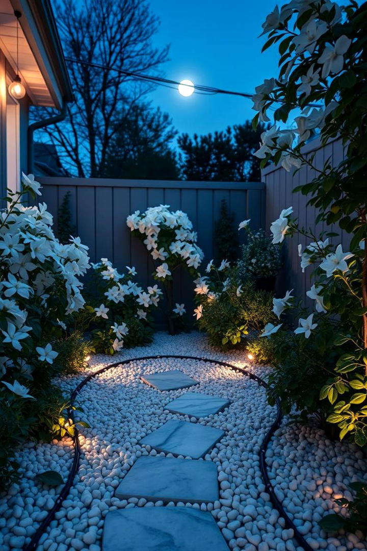 Moonlit Garden Retreat - 21 Corner Garden Ideas