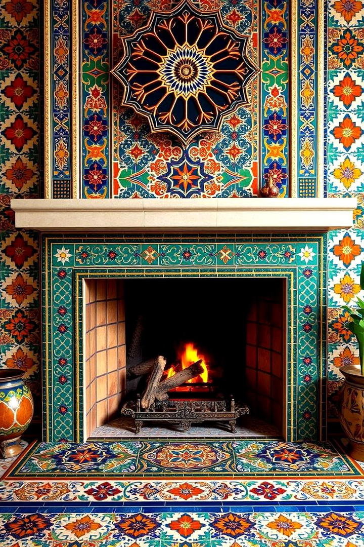 Moroccan Mystique - 21 Fireplace Tile Ideas