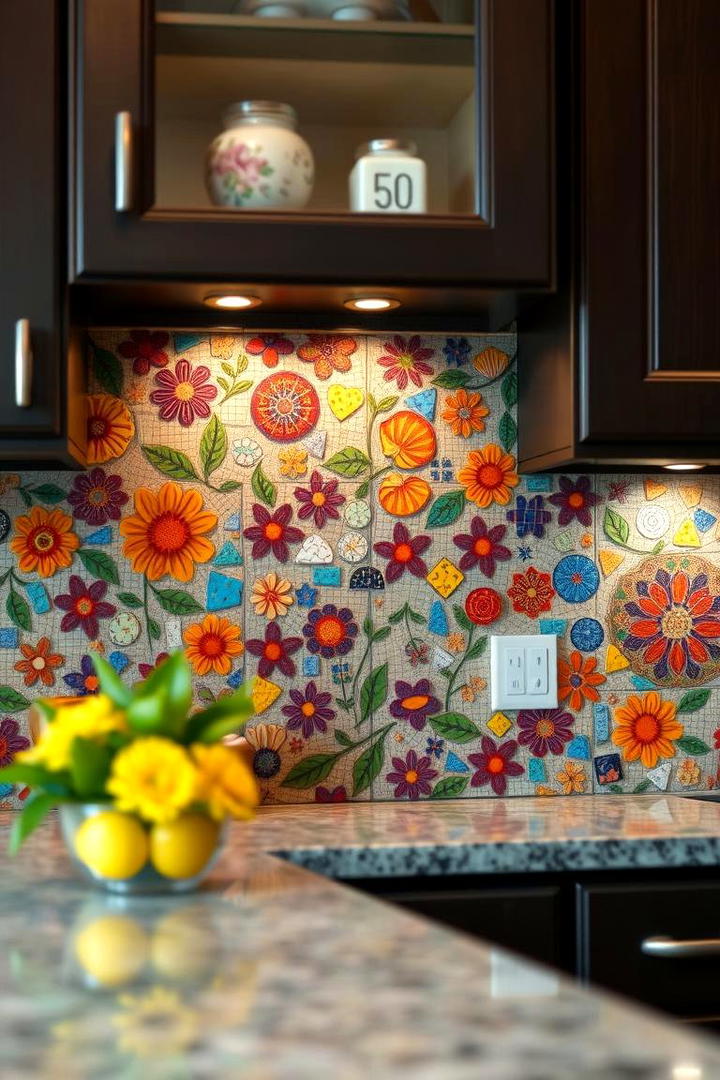 Mosaic Pattern Charm - 21 Kitchen Backsplash Ideas