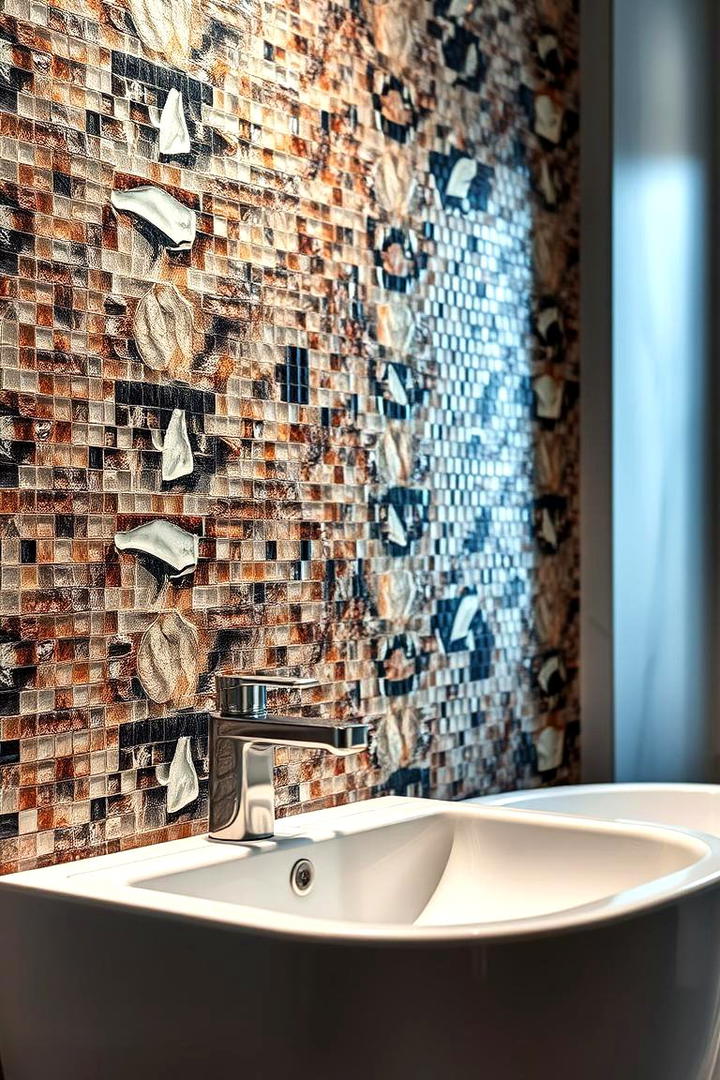 Mosaic Tile Accent Walls - 30 Bathroom Tile Ideas