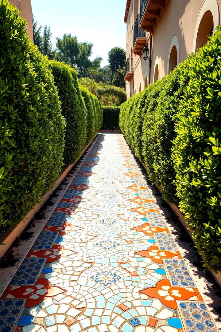 Mosaic Tile Walkway - 21 walkway ideas