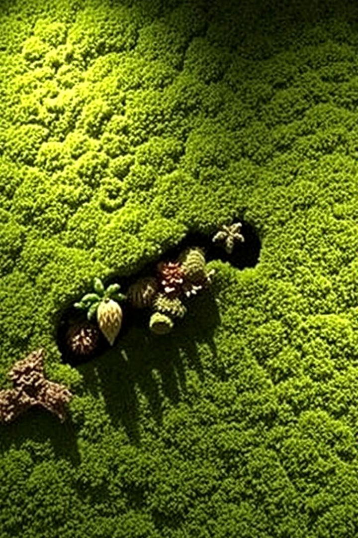 Mossy Green Backdrop - 30 Indoor Plant Wall Ideas