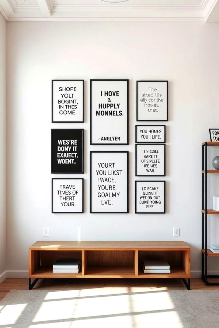 Motivational Quote Collage - 21 Blank Wall Ideas