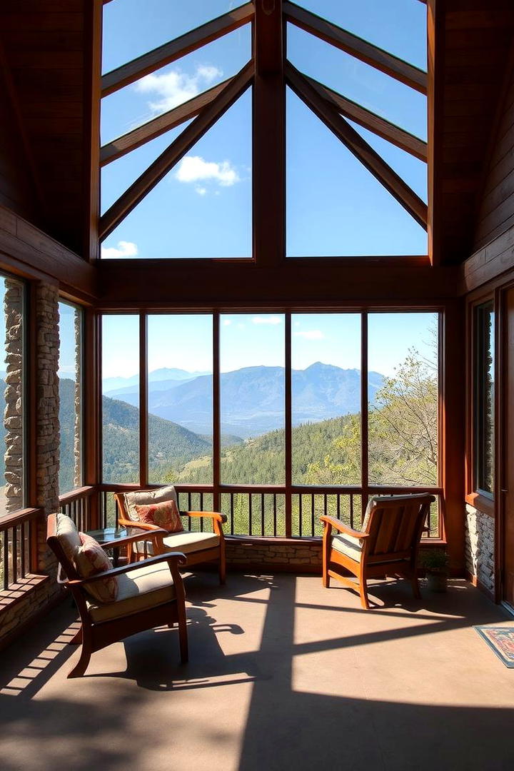 Mountain View Escape - 21 Screened-in Porch Ideas