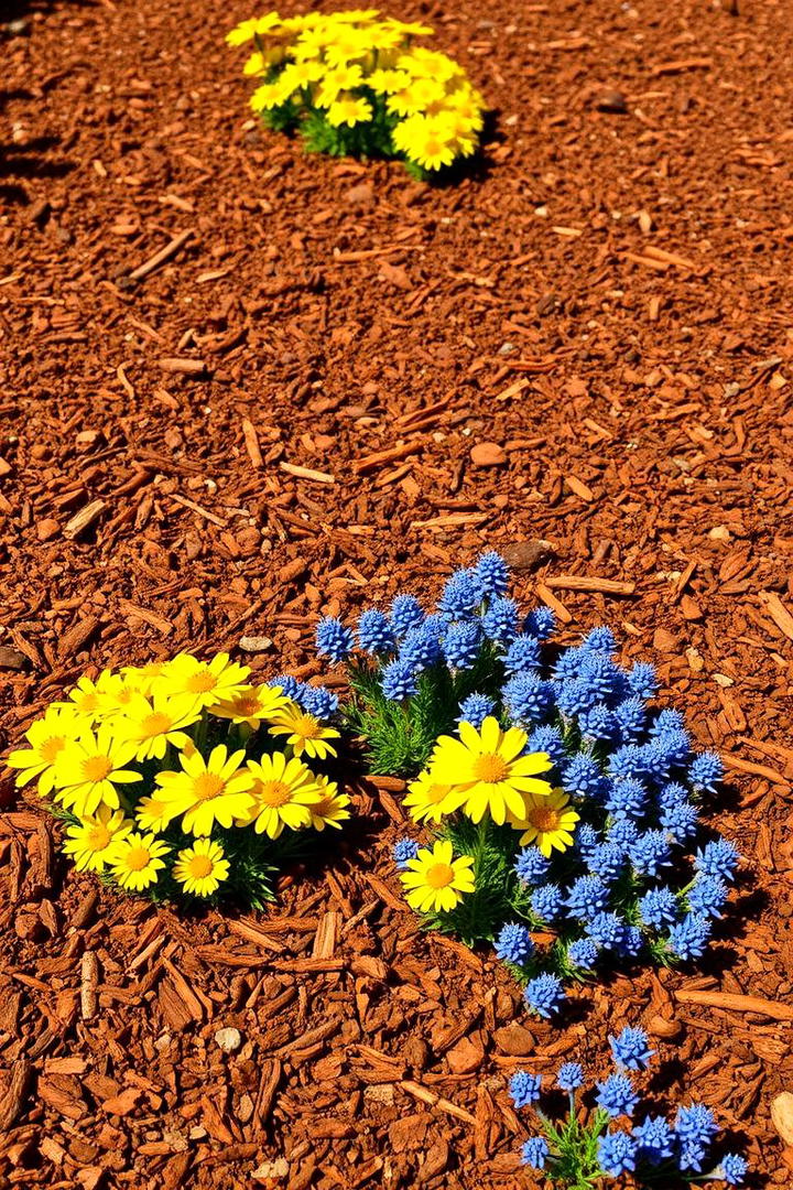 Mulch and Color Coordination - 30 Front Yard Landscaping Ideas