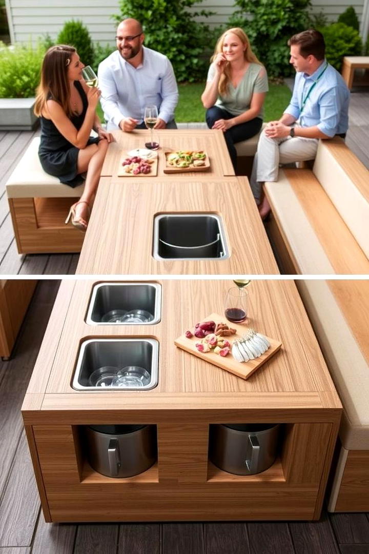 Multi Functional Built In Seating - 30 Built-in Deck Bench Ideas and Designs