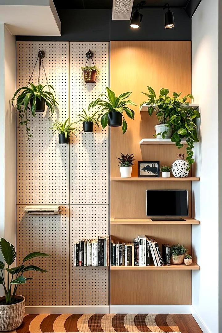 Multi Functional Display Board - 30 Pegboard Ideas