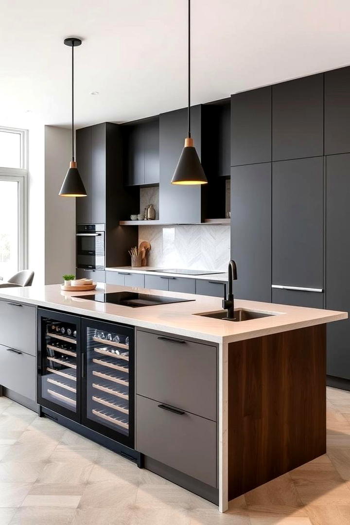 Multi Functional Islands - 30 Scandinavian Kitchen Ideas