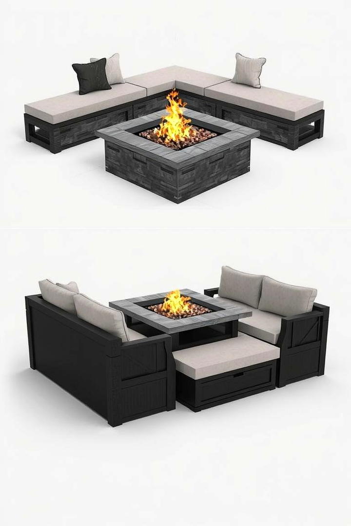 Multi Functional Outdoor Square Fire Pit - 30 Square Fire Pit Ideas