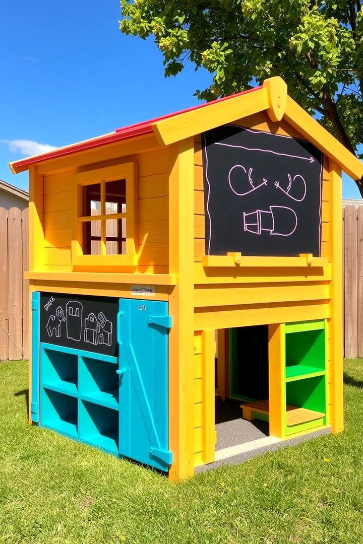 Multi Functional Playhouse Storage - 30 Outdoor Toy Storage Ideas