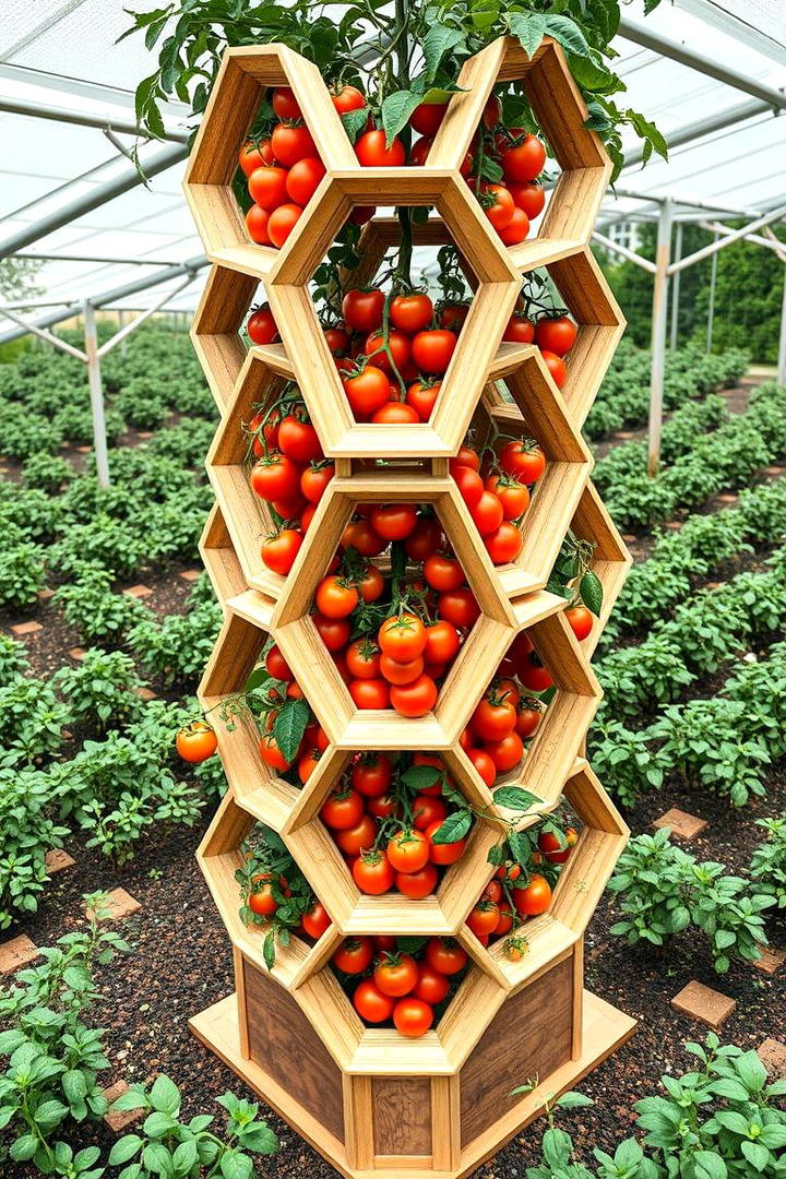 Multi Level Stacked Trellis - 30 Tomato Trellis Ideas