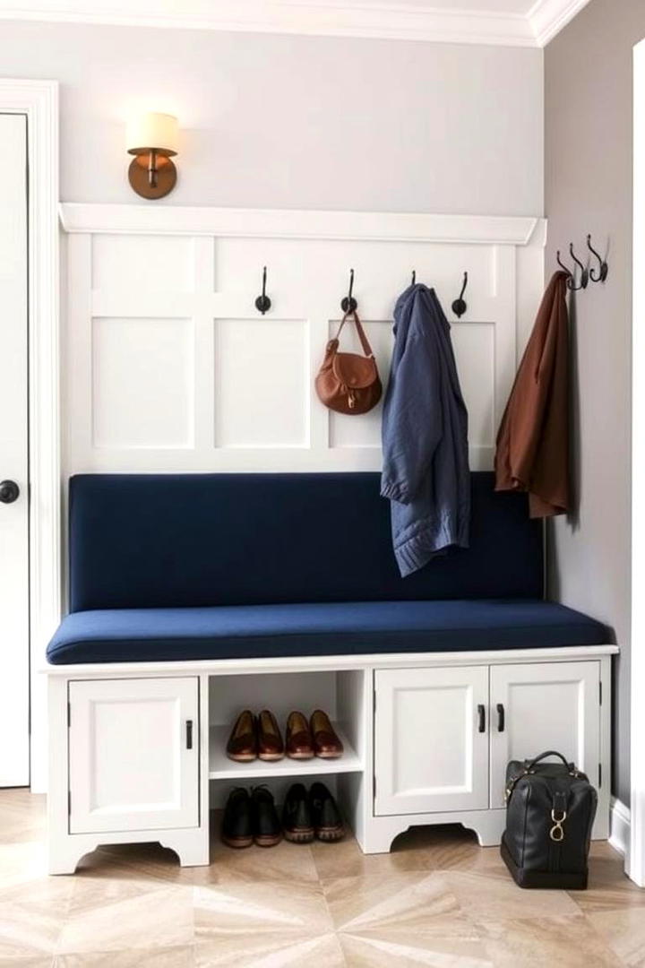 Multi Purpose Mudroom Seating - 30 Mudroom Laundry Room Ideas