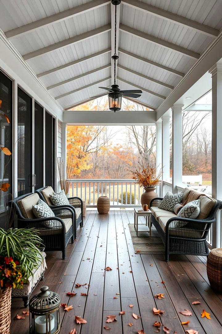 Multi Seasonal Versatility - 21 Covered Porch Ideas