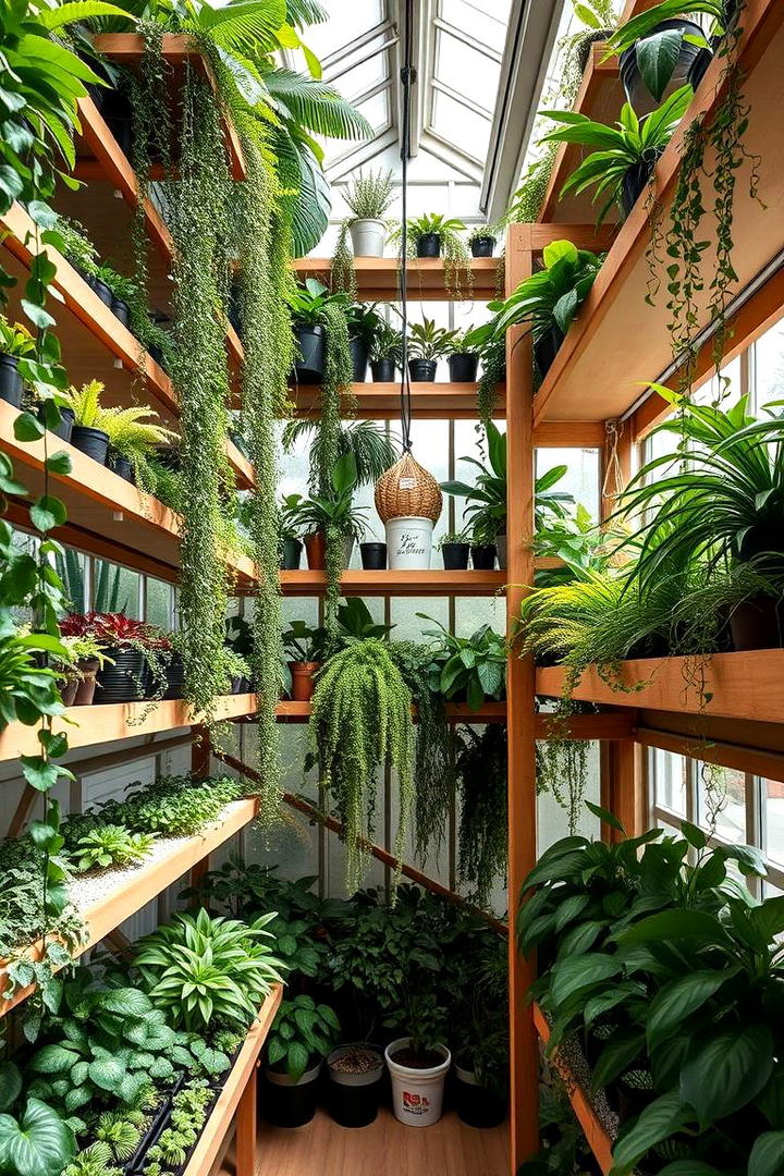 Multi Tier Plant Haven - 21 Greenhouse Ideas